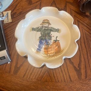 Ceramic Scarecrow Dish